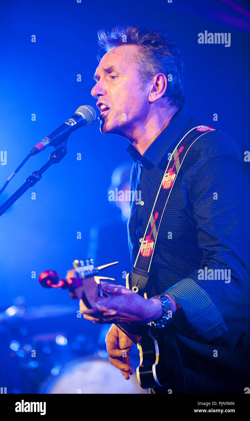 Dutch musician and singer Henny Vrienten performing at the Radio 1 Sessies, in Antwerp (Belgium, 19/11/2015) Stock Photo