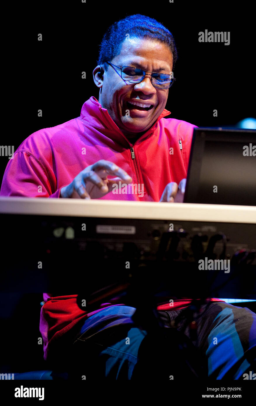 Jazz musician and legend Herbie Hancock in concert at the Bozar