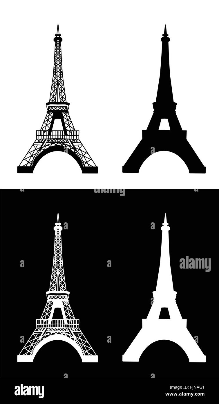 Eiffel tower isolated vector illustration Stock Vector Image & Art - Alamy
