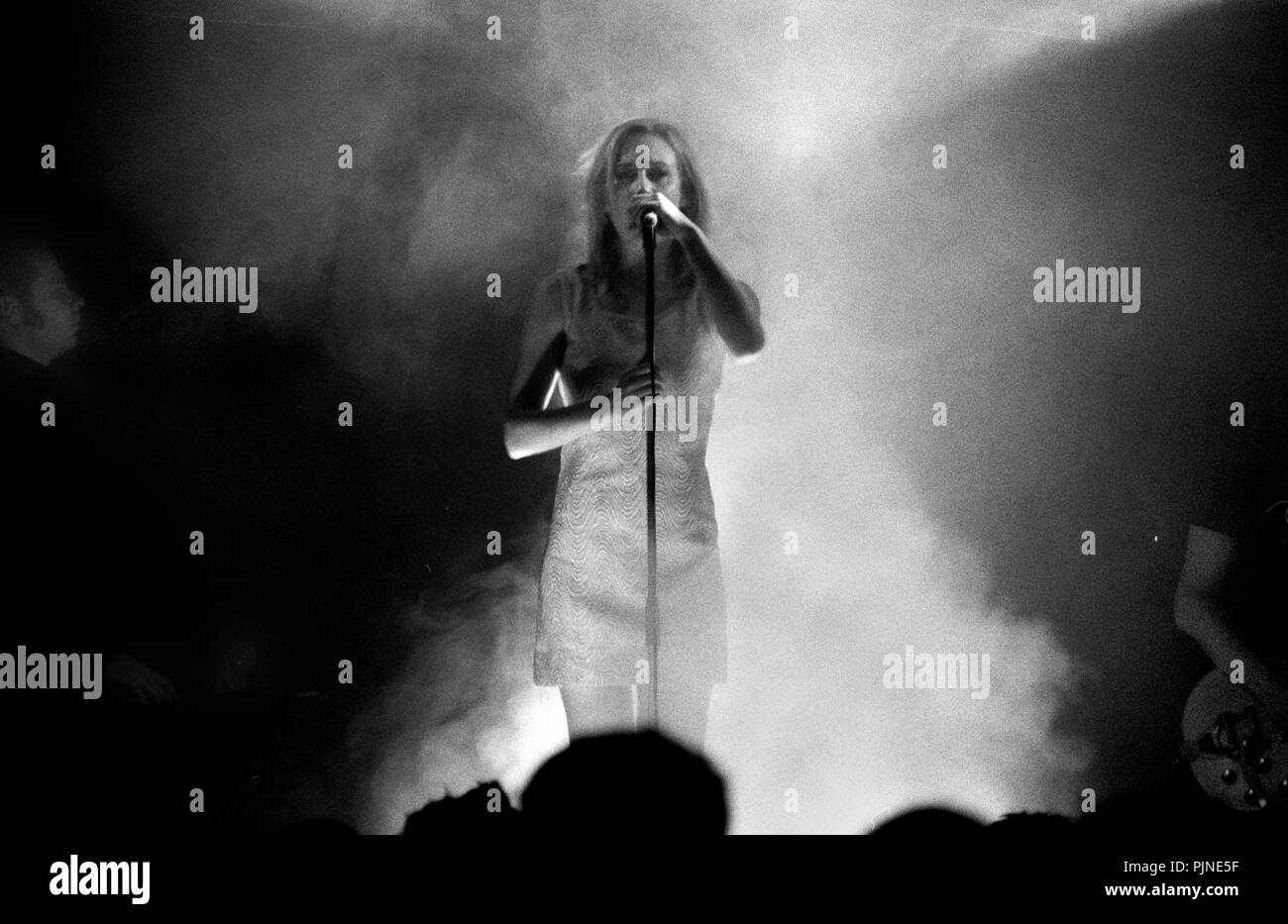 concert of the Belgian rock/pop group Hooverphonic in Antwerp, for the ...