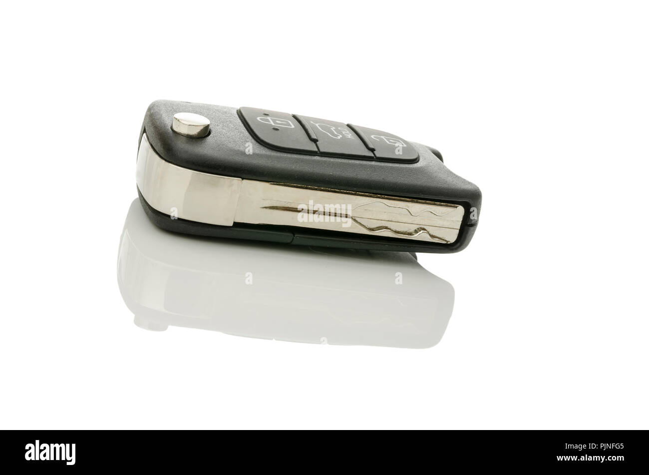 Modern car key isolated over white background Stock Photo - Alamy