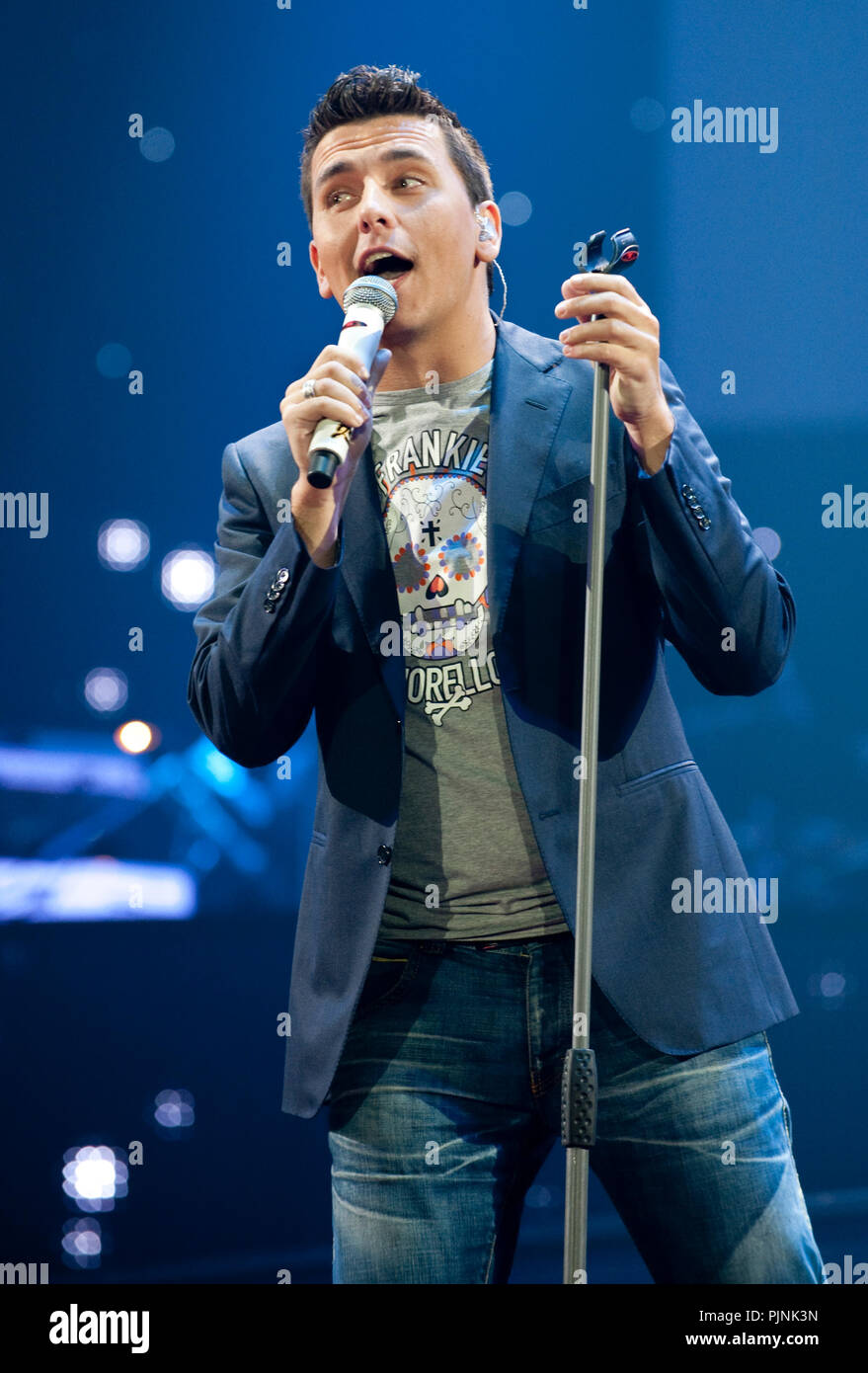 Dutch singer Jan Smit at the Schlagerfestival in Hasselt (Belgium, 02