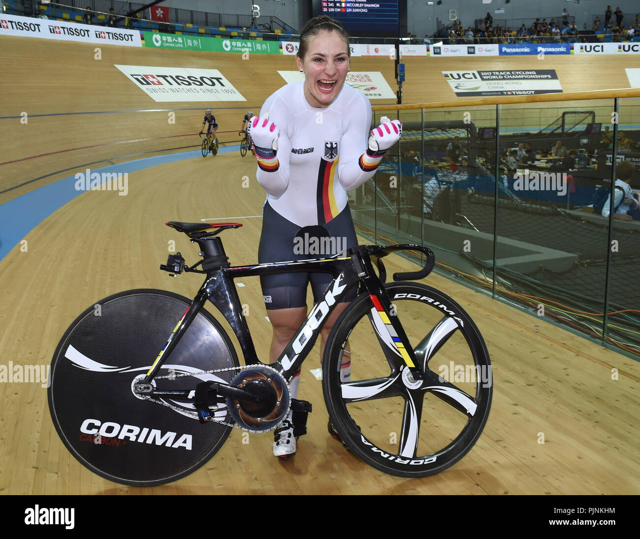 FILE IMAGE: Der Spiegel magazine reveals German gold medal Olympic cyclist  Kristina Vogel was paralysed in June 2018 as a result of a crash during  training. Vogel wins the gold medal during