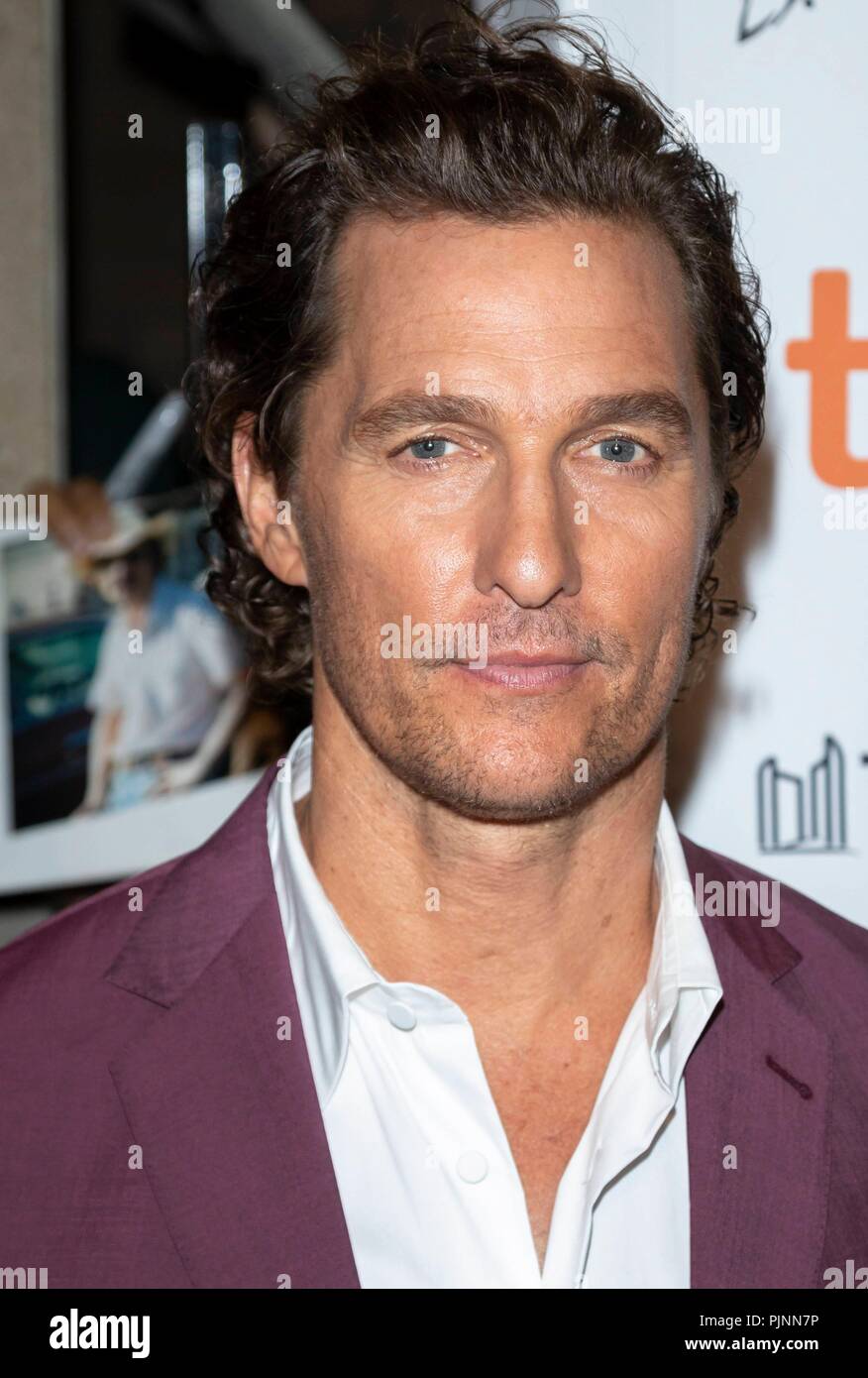 Toronto, Canada. 8th September 2018. Matthew McConaughey attends the premiere of 'White Boy Rick' during the 43rd Toronto International Film Festival, tiff, at Ryerson Theatre in Toronto, Canada, on 07 September 2018. | usage worldwide Credit: dpa picture alliance/Alamy Live News Stock Photo