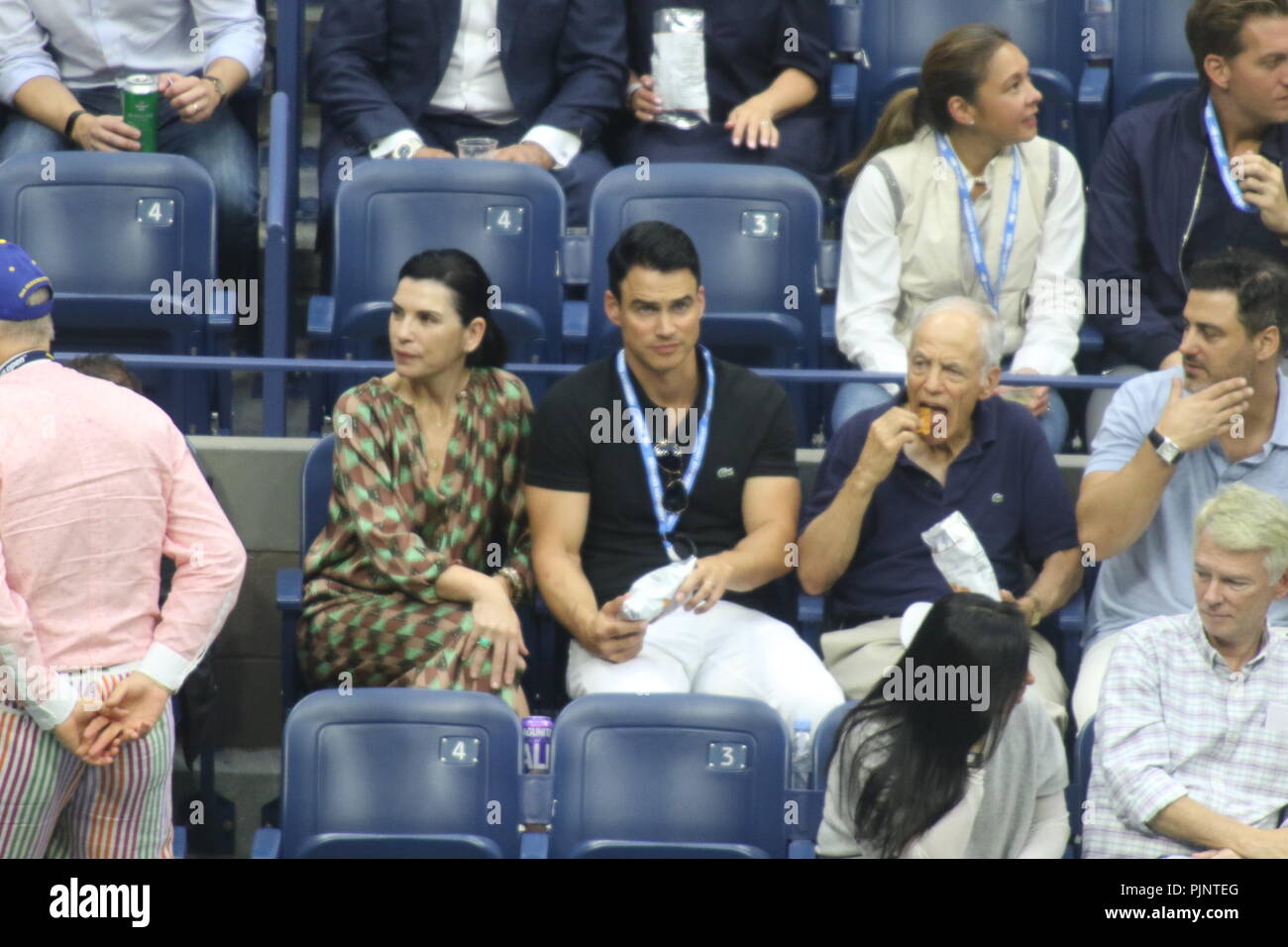 Julianna Margulies Keith Lieberthal Tennis US Open. 9-7-2018 Photo by