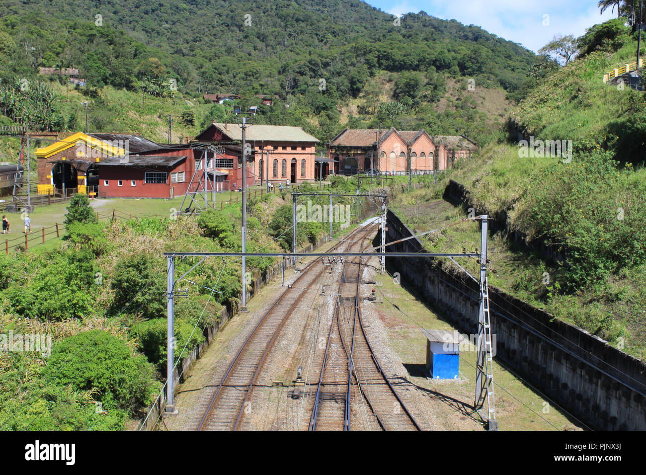 Paranapiacaba, a neighborhood in Santo André, São Paulo, Brazil, nestled in  the middle of the Serra do Mar. It is an old railway village built by the  english. It has a reputation