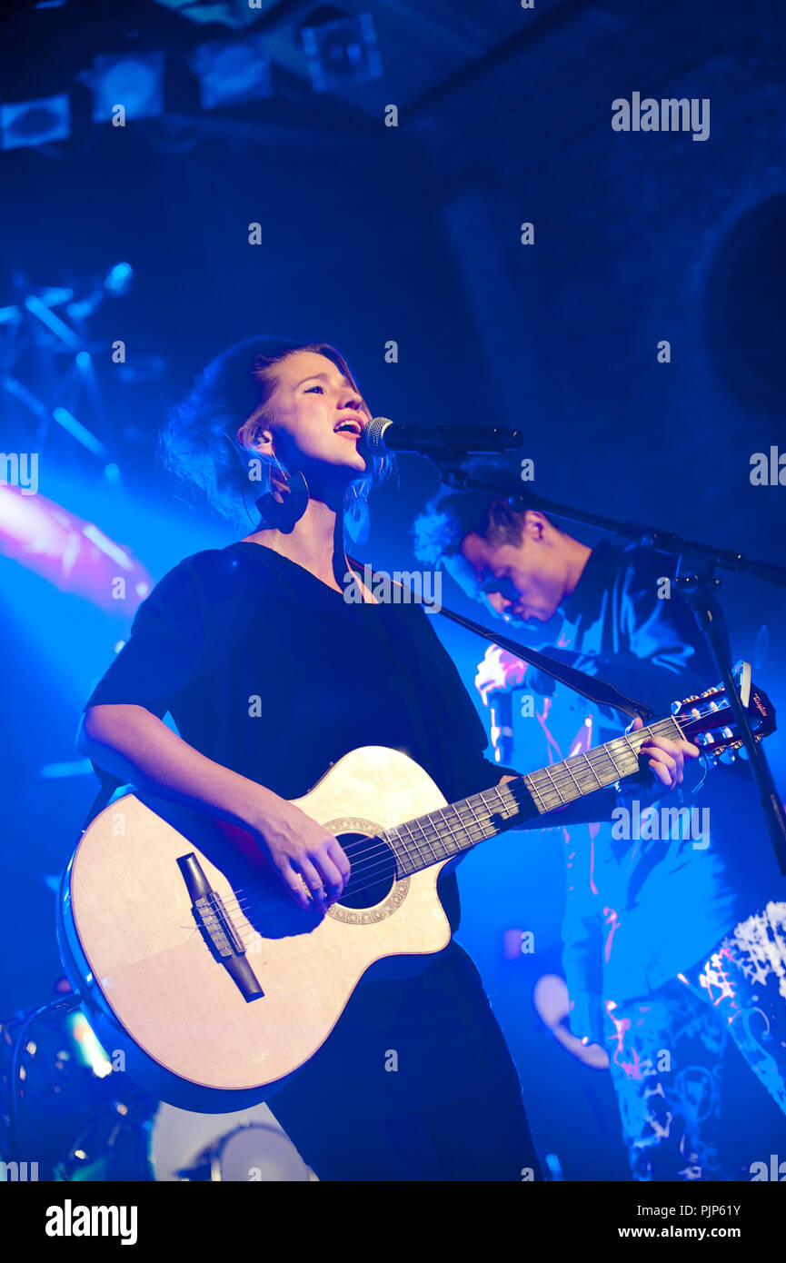 American jazz singer José James performing with Belgian singer