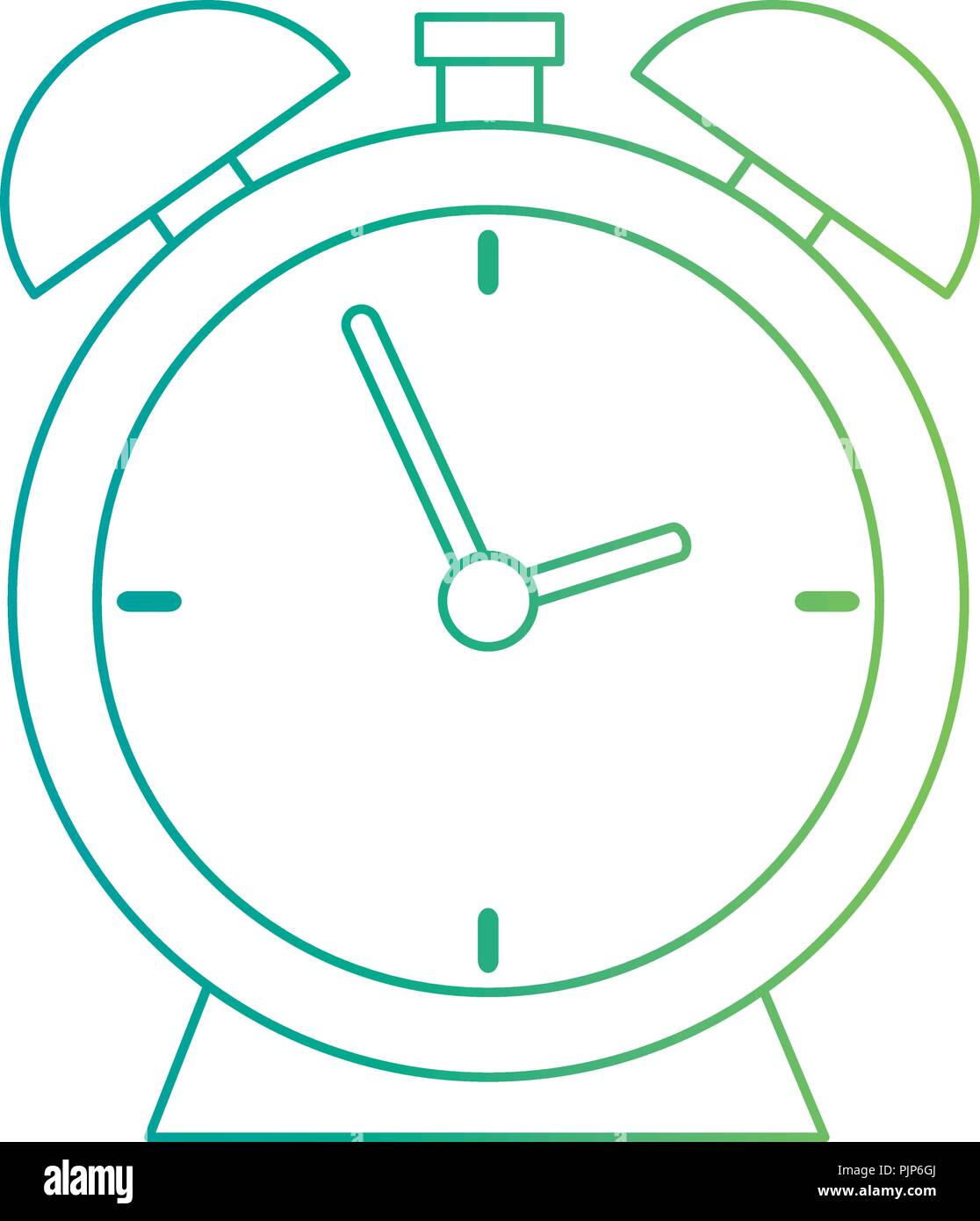 alarm time clock isolated icon Stock Vector Image & Art - Alamy
