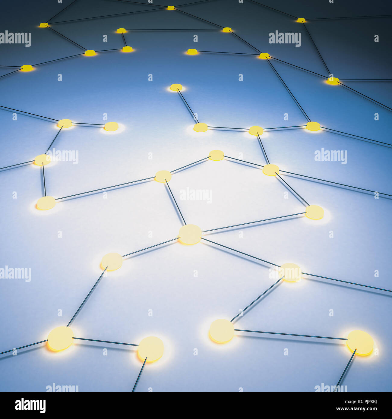 Connection concept digital technology network 3d rendering Stock Photo ...