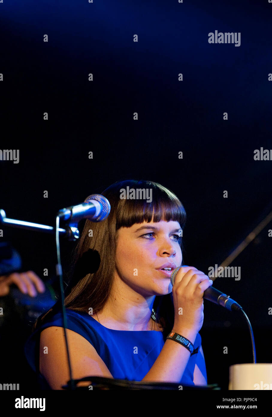 Belgian jazz/soul singer Lady Linn at the Radio 1 Sessies (Belgium,  13/10/2010 Stock Photo - Alamy