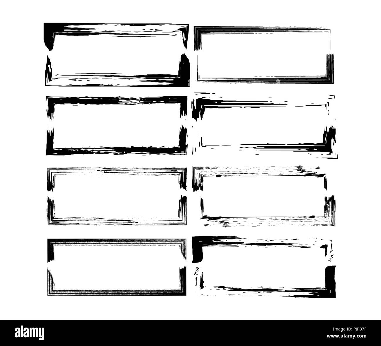 Black And White Rectangle Border