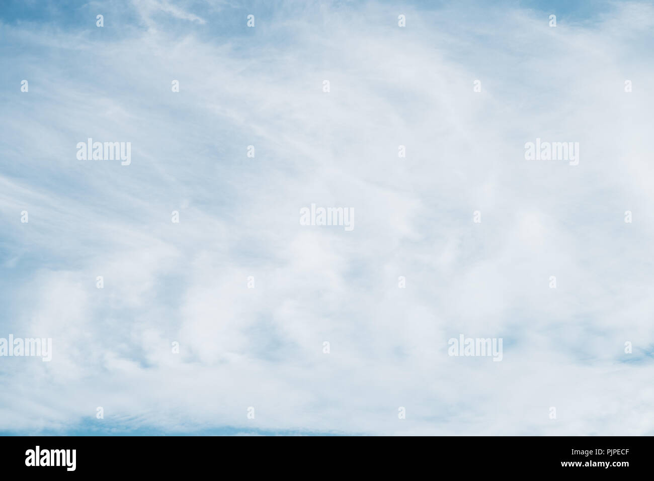 Clear blue sky and white clouds summer background Stock Photo - Alamy