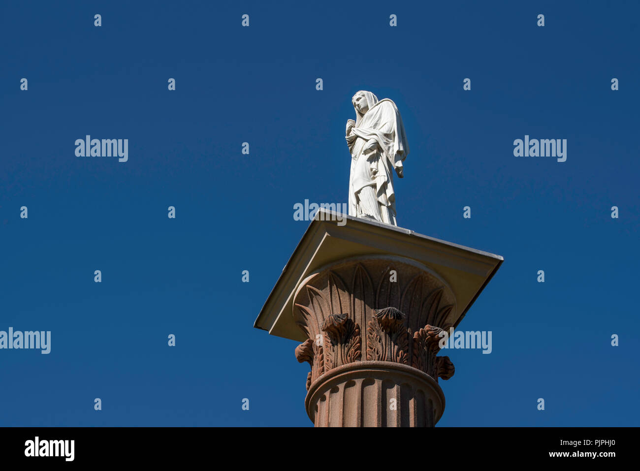 Crafted in 1888, ‘Sunset’ is one of two life size female figure statues