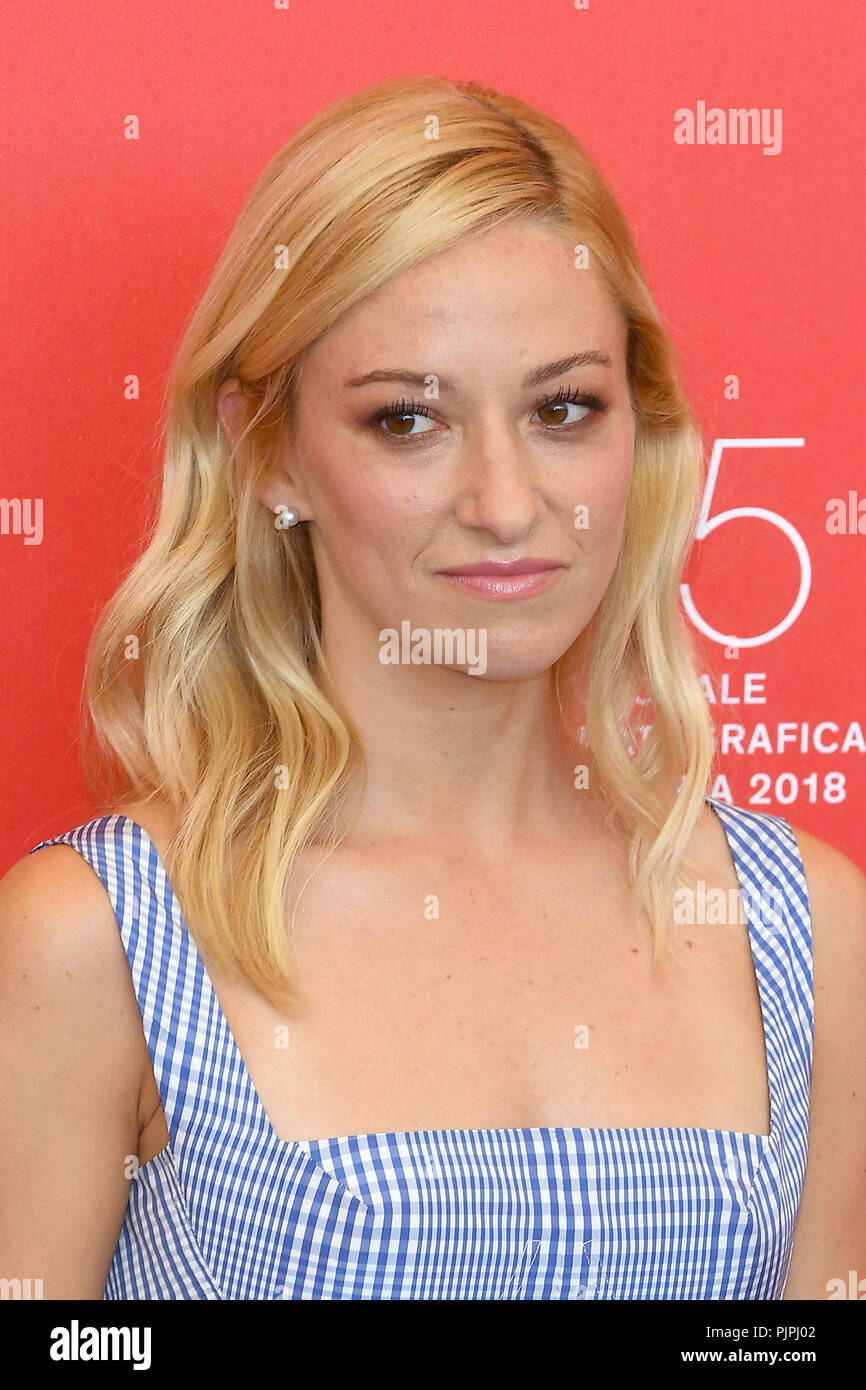 Olivia Hamilton attends a photocall for First Man during the 75th Venice Film Festival at Sala Casino in Venice. 29th August 2018 © Paul Treadway Stock Photo
