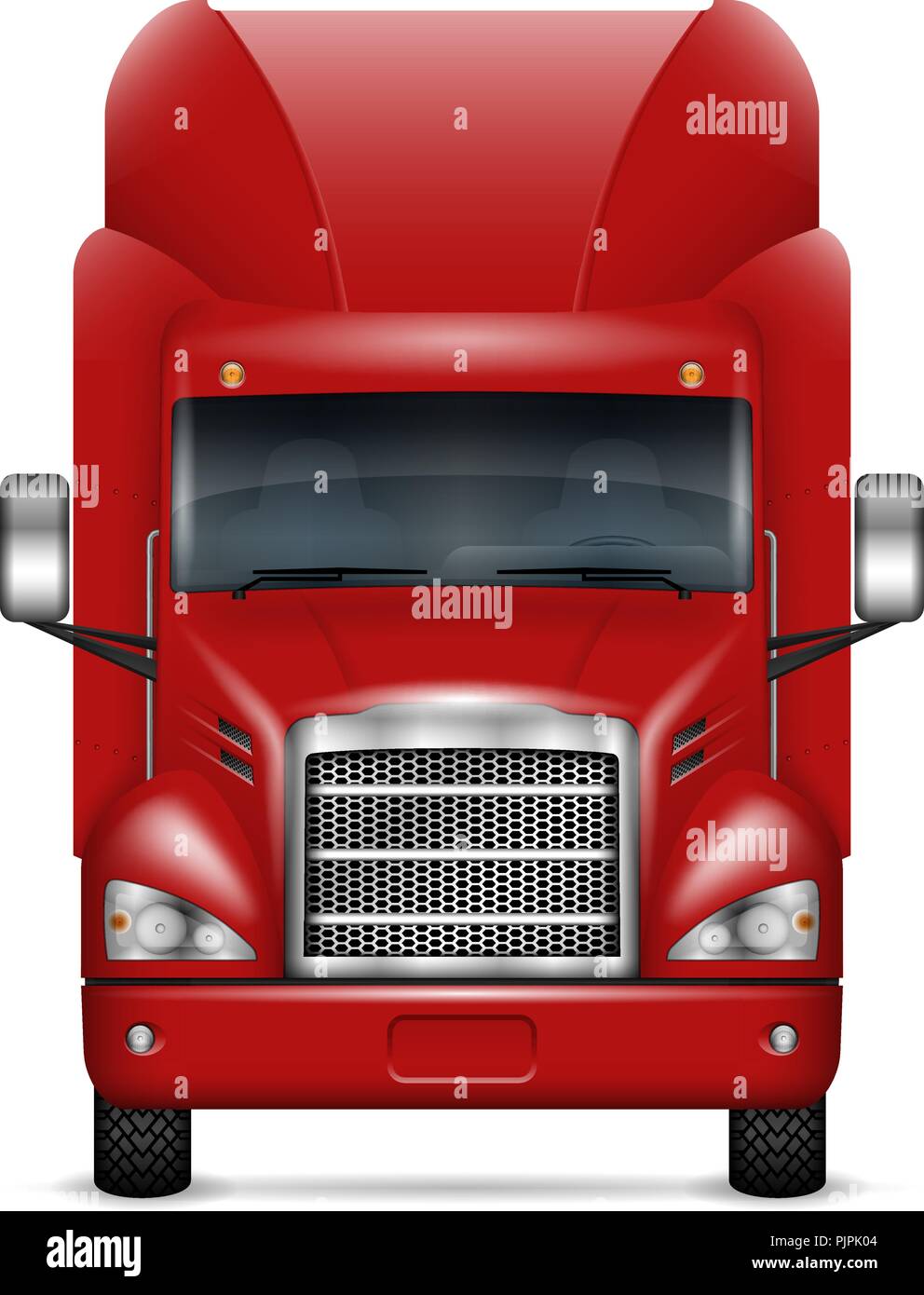 Semi Truck Front Clip Art