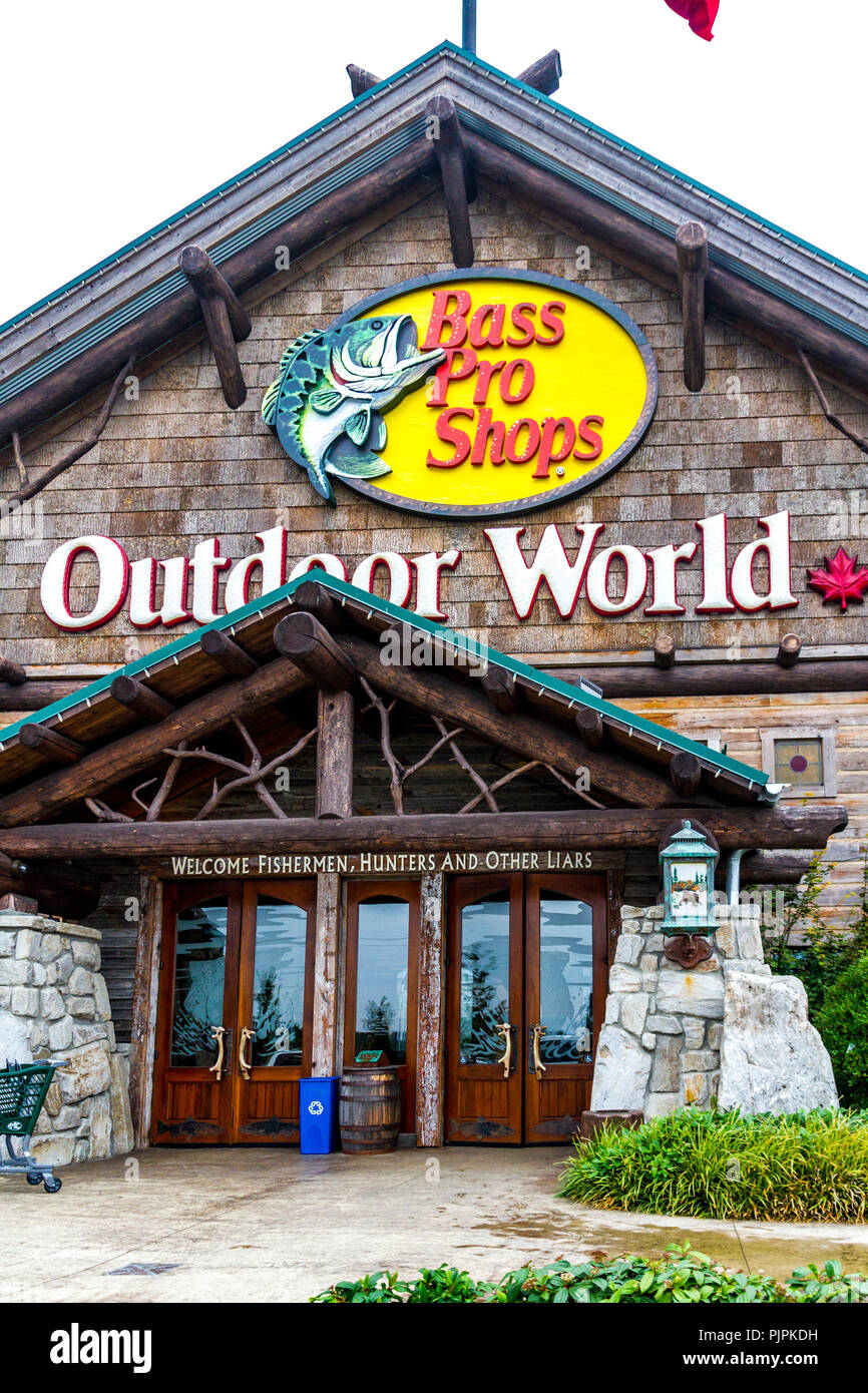 Bass Pro Shops at Tsawwassen Mills British Columbia Canada Stock