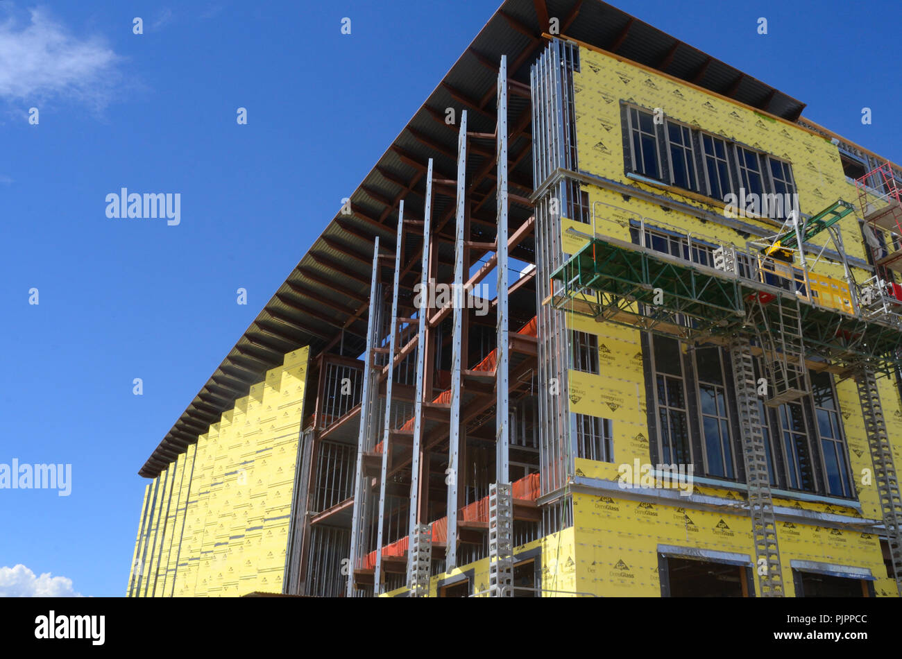 Aerospace Engineering Sciences Building at the University of Colorado is scheduled for completion in June of 2019 Stock Photo