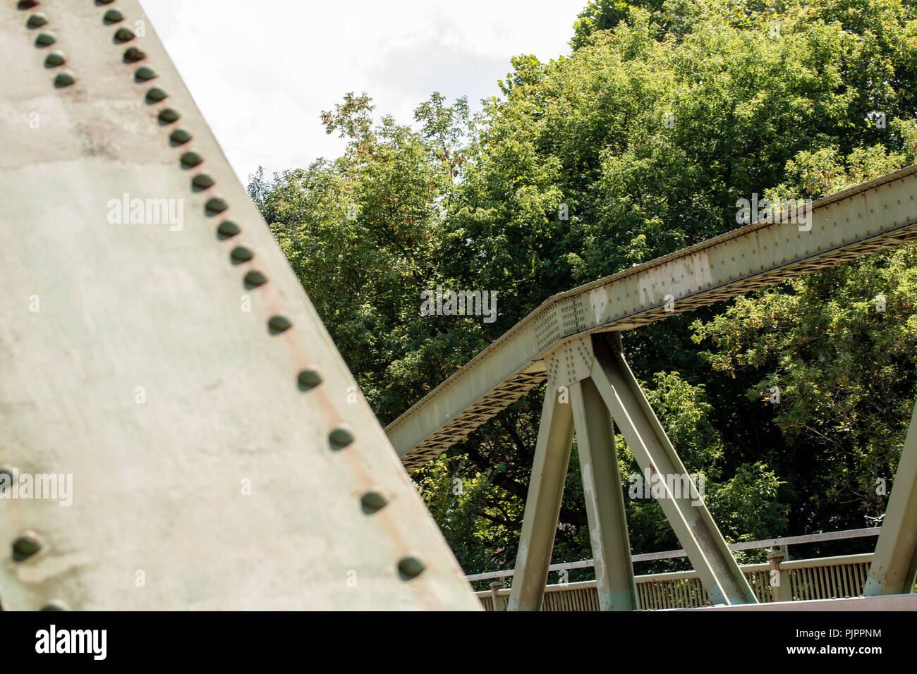 a really nice view from a county bridge Stock Photo