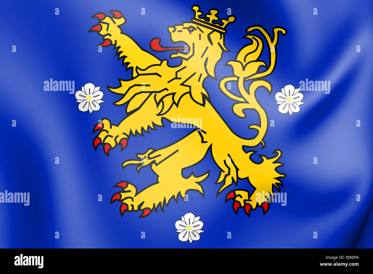 3D Doetinchem coat of arms, Netherlands. 3D Illustration. Stock Photo