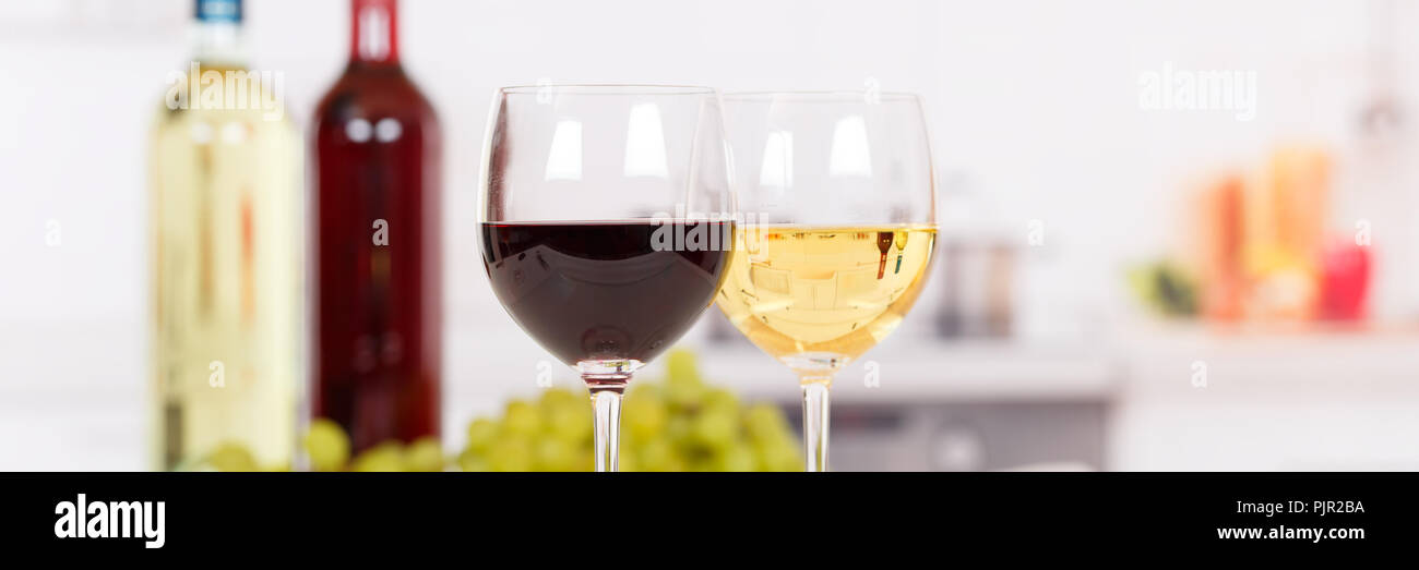 Wine white red banner copyspace copy space Stock Photo