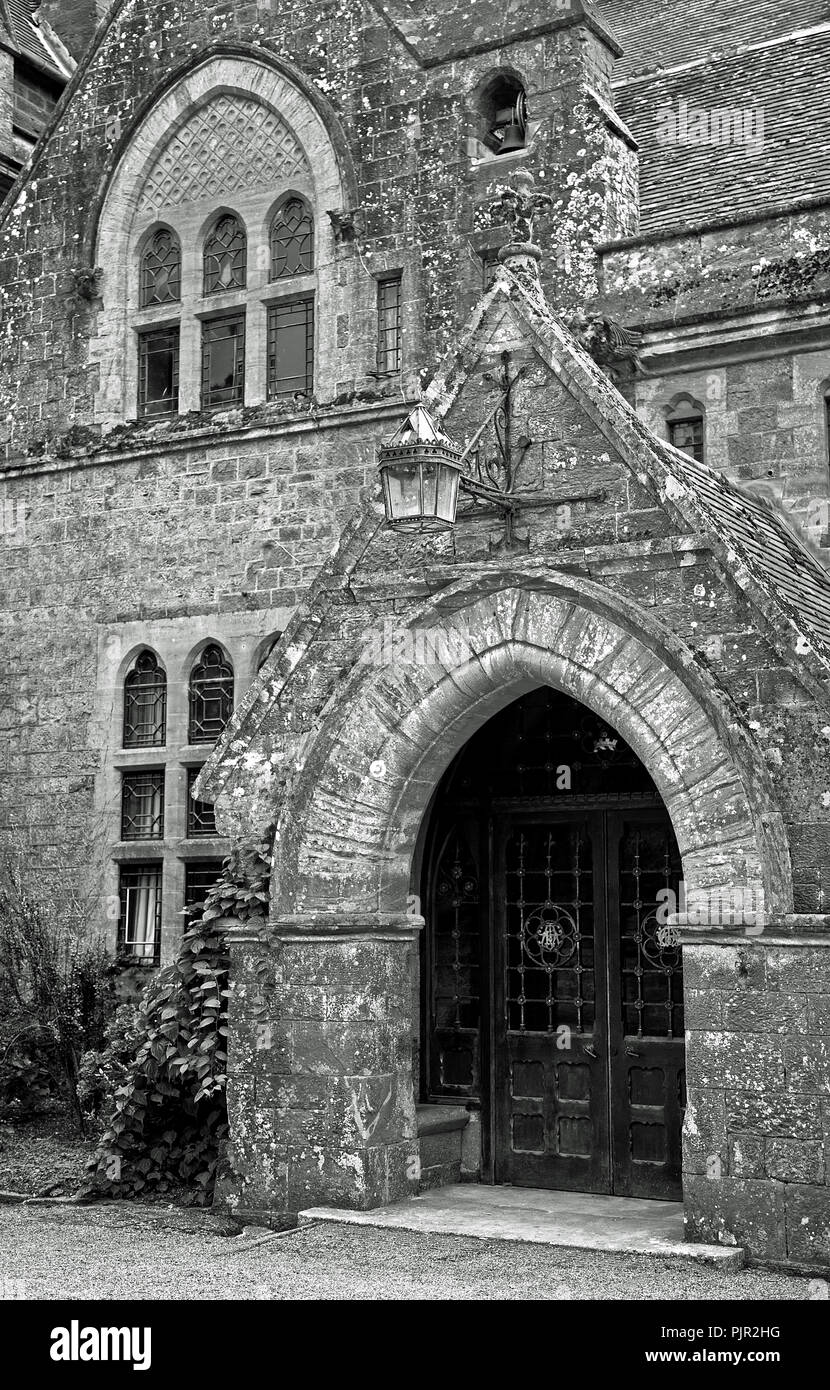 Front Entrance, Knightshayes Court, Devon Stock Photo