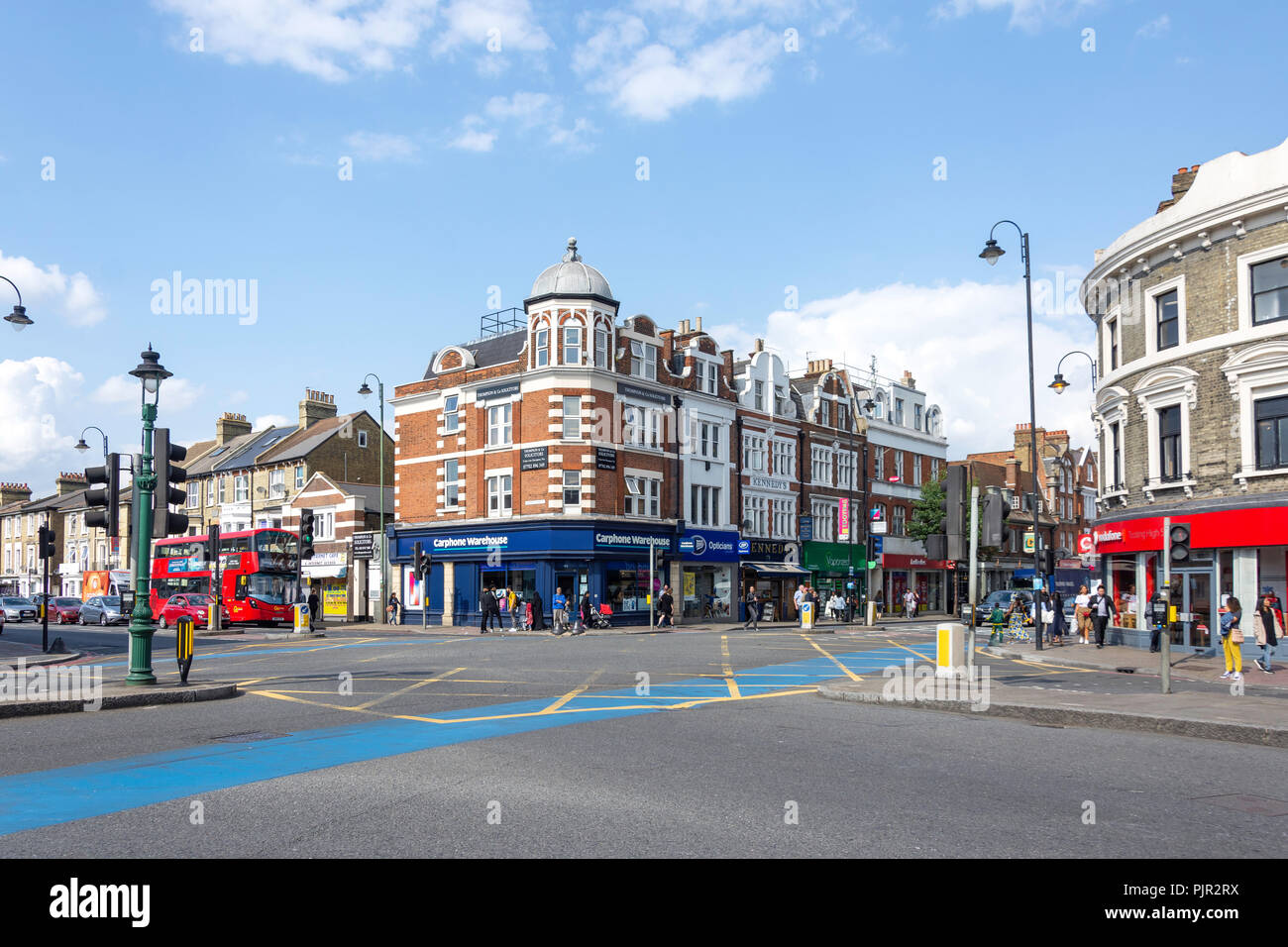 Junction of Tooting High Street and Mitcham Road, Tooting, London ...