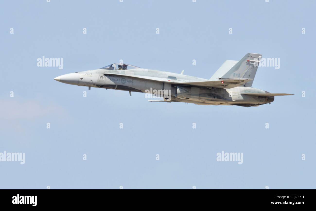 Royal Canadian Air Force - McDonnell Douglas CF-18 Hornet at the 2018 Royal International Air Tattoo Stock Photo