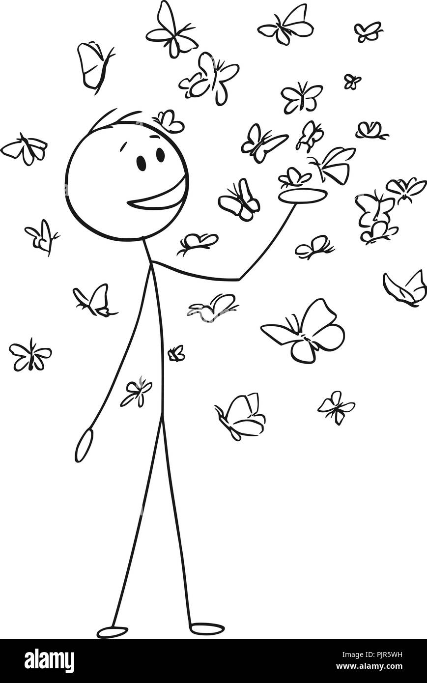 Stickman dreamer Stock Vector Images Alamy