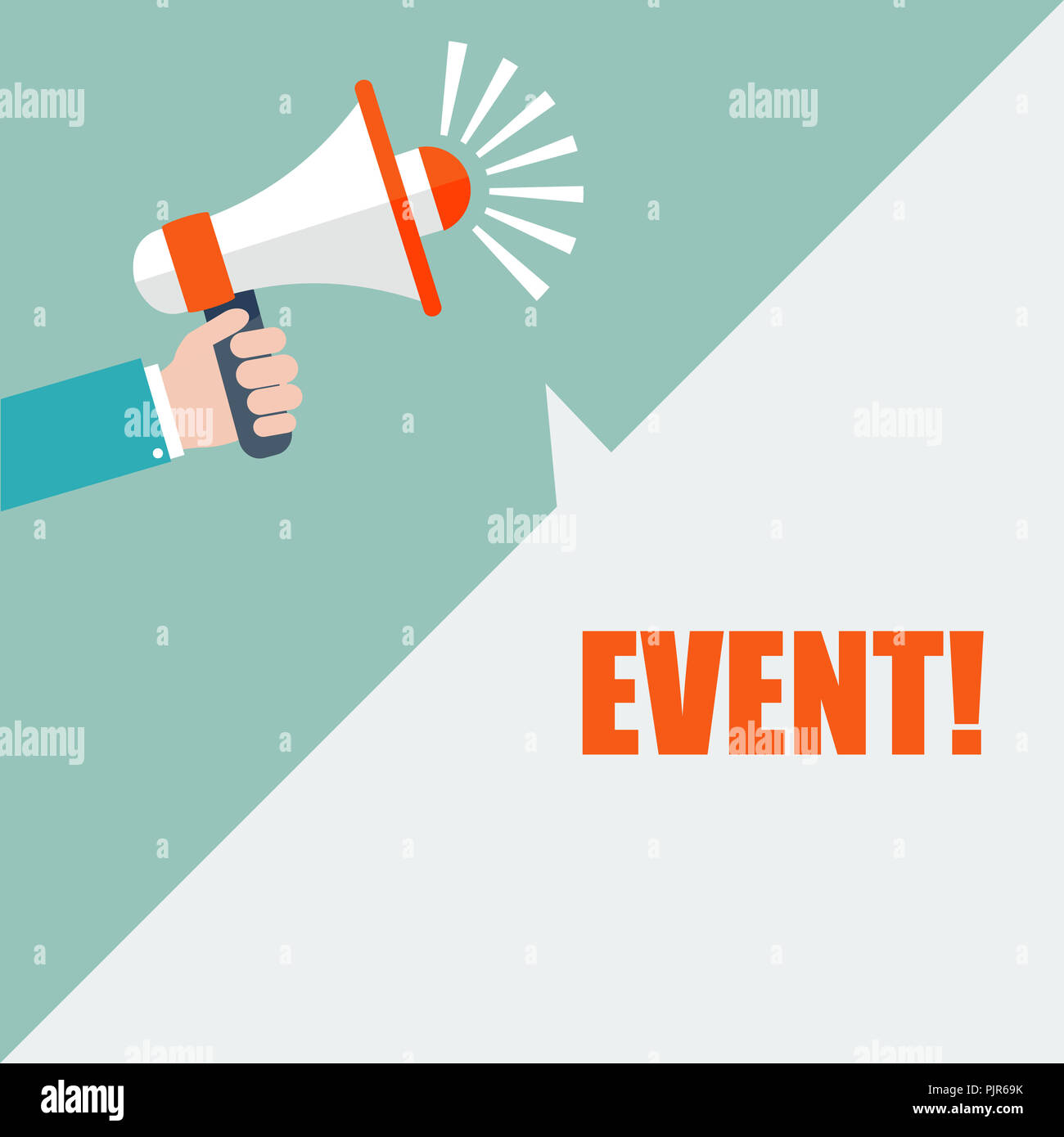 event icon megaphone Stock Photo - Alamy