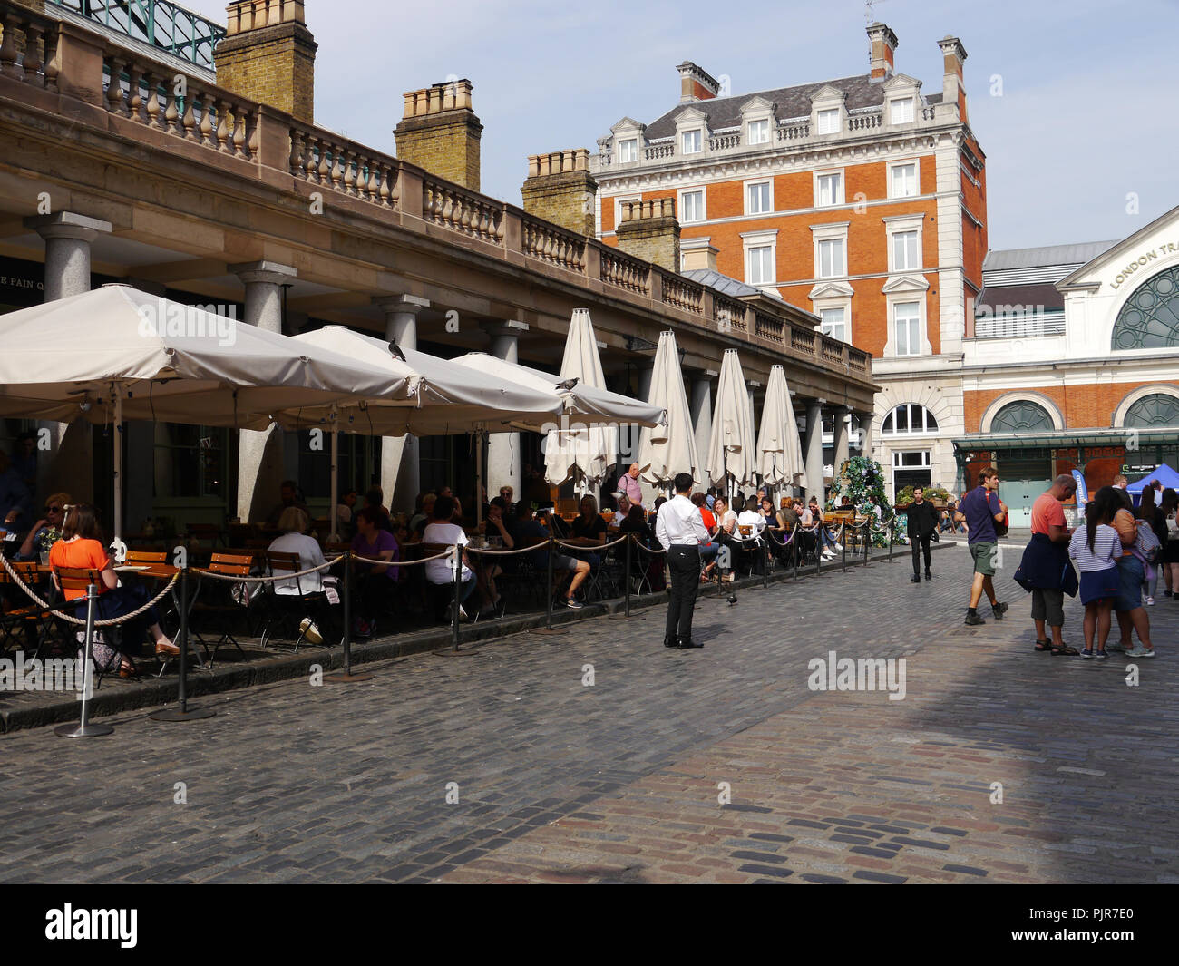 restaurants and diners in Covent Garden, London, England Stock Photo