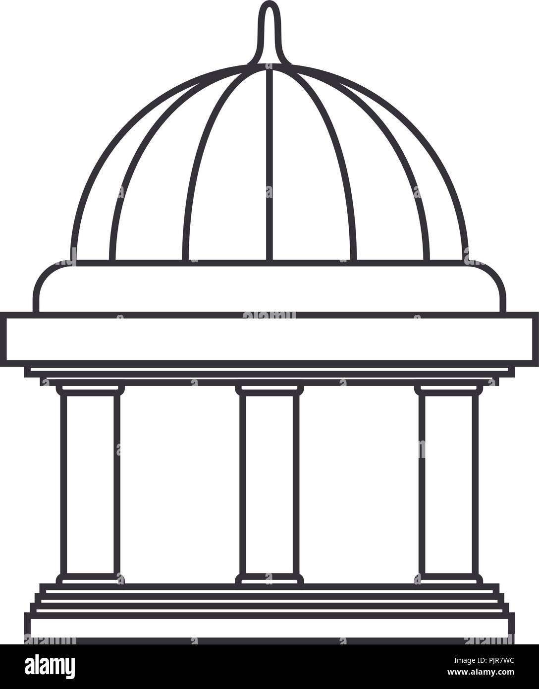 bank building isolated icon Stock Vector Image & Art - Alamy