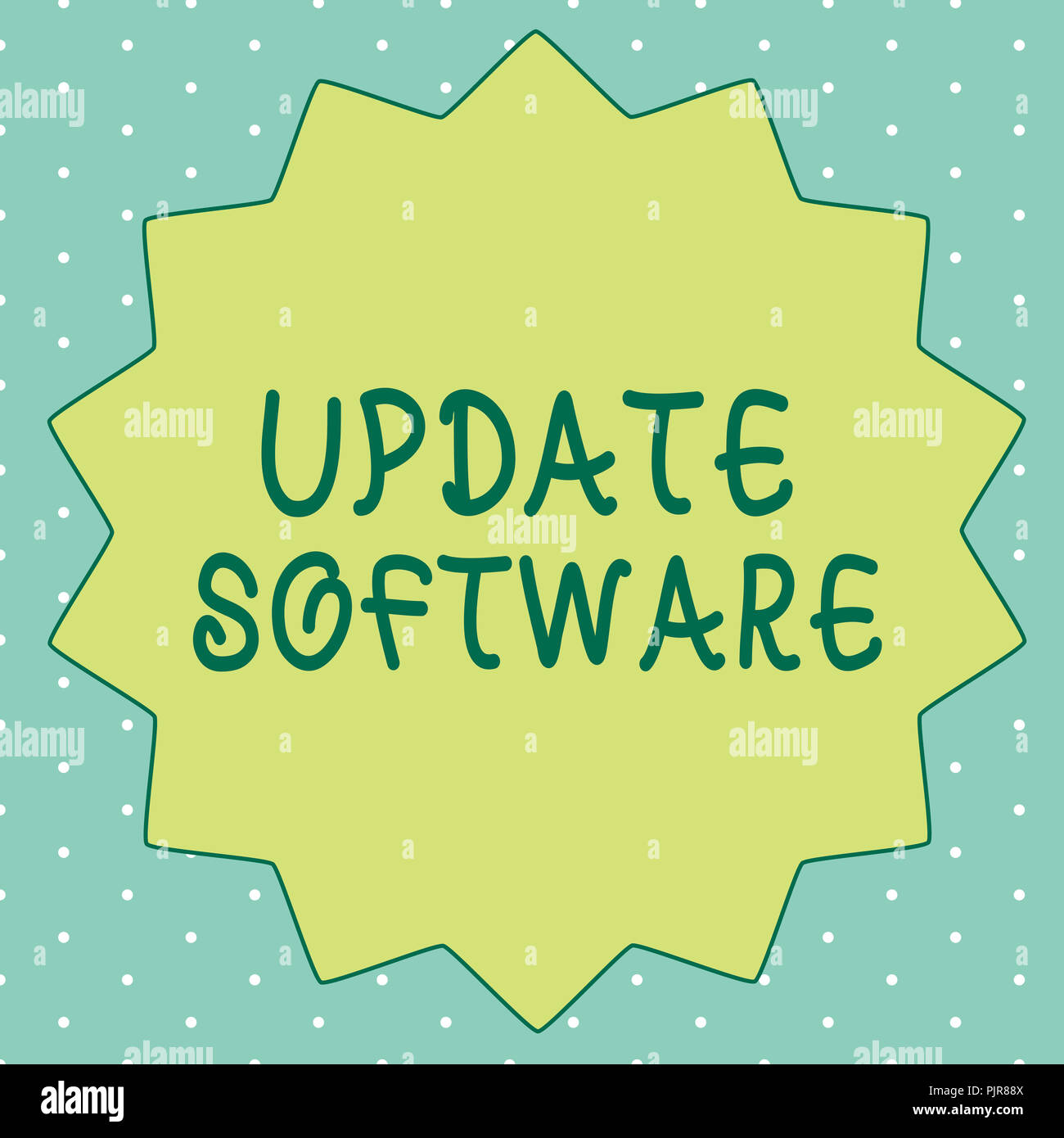 Handwriting text writing Update Software. Concept meaning replacing ...