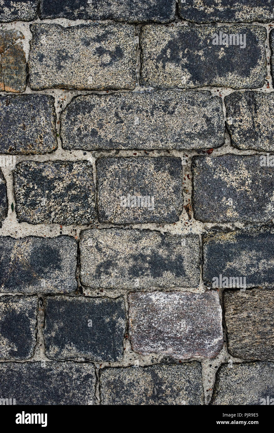 old cobblestone road for background or texture Stock Photo - Alamy