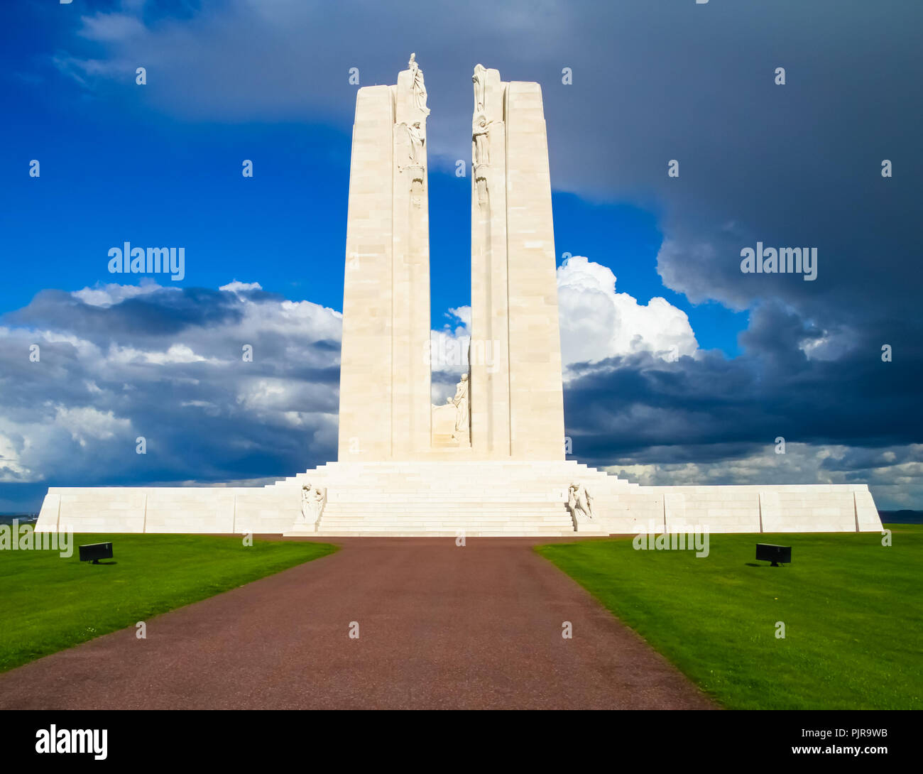 Vimy Ridge Canadian Memorial near Arras in France Stock Photo