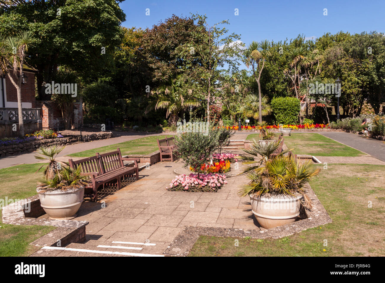 Connaught Gardens, beside Peak Hill, Sidmouth, Devon Stock Photo Alamy