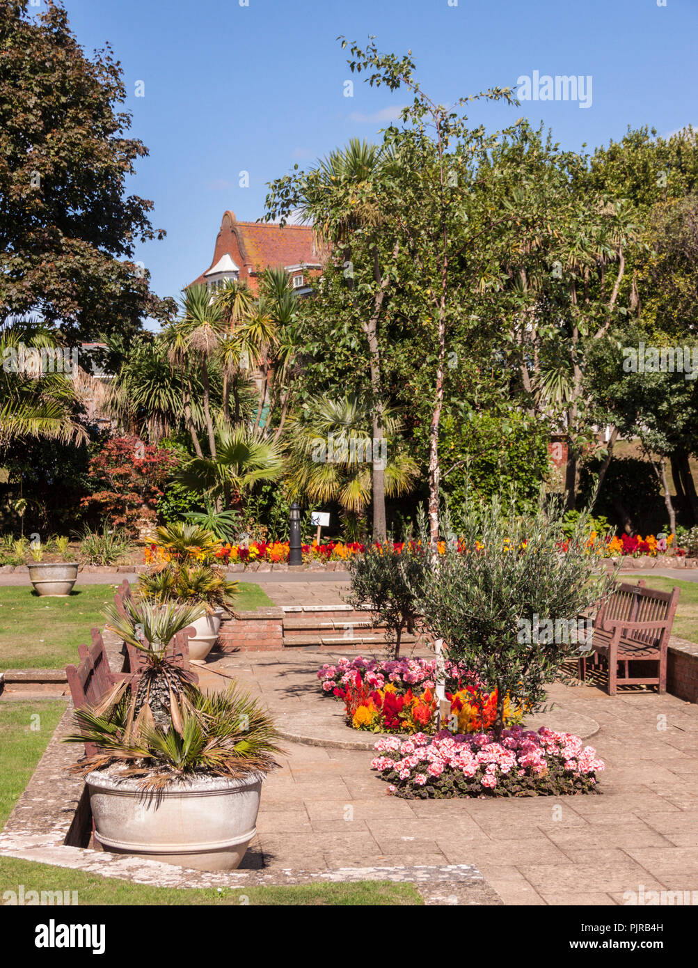 Connaught Gardens, beside Peak Hill, Sidmouth, Devon Stock Photo Alamy