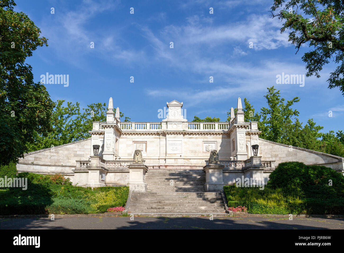 The Lajos Batthyány Mausoleum in the Kerepesi Cemetery (Fiume Road National Graveyard), Budapest, Hungary. Stock Photo