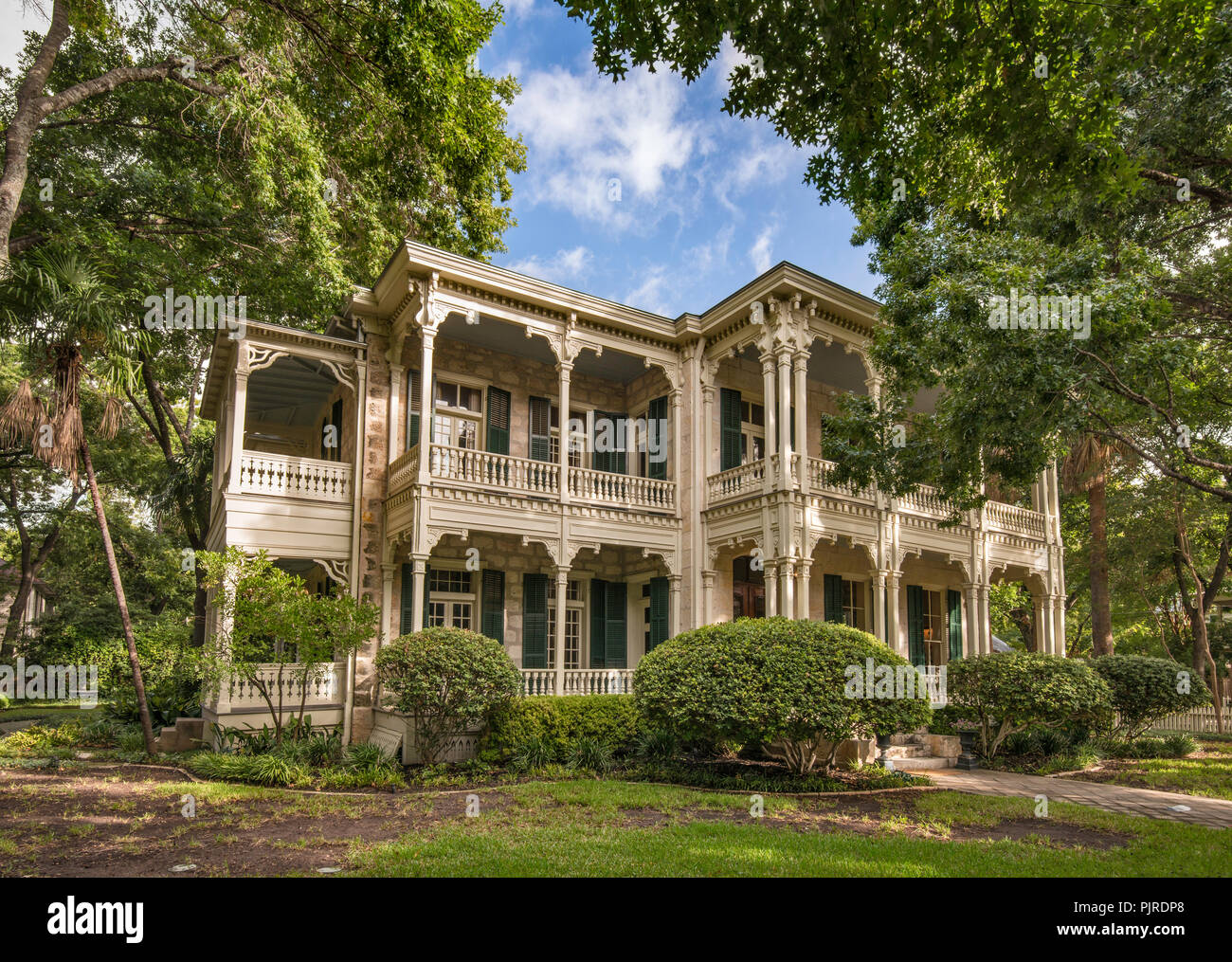 Historic house at Madison Street, King William Historic District, San