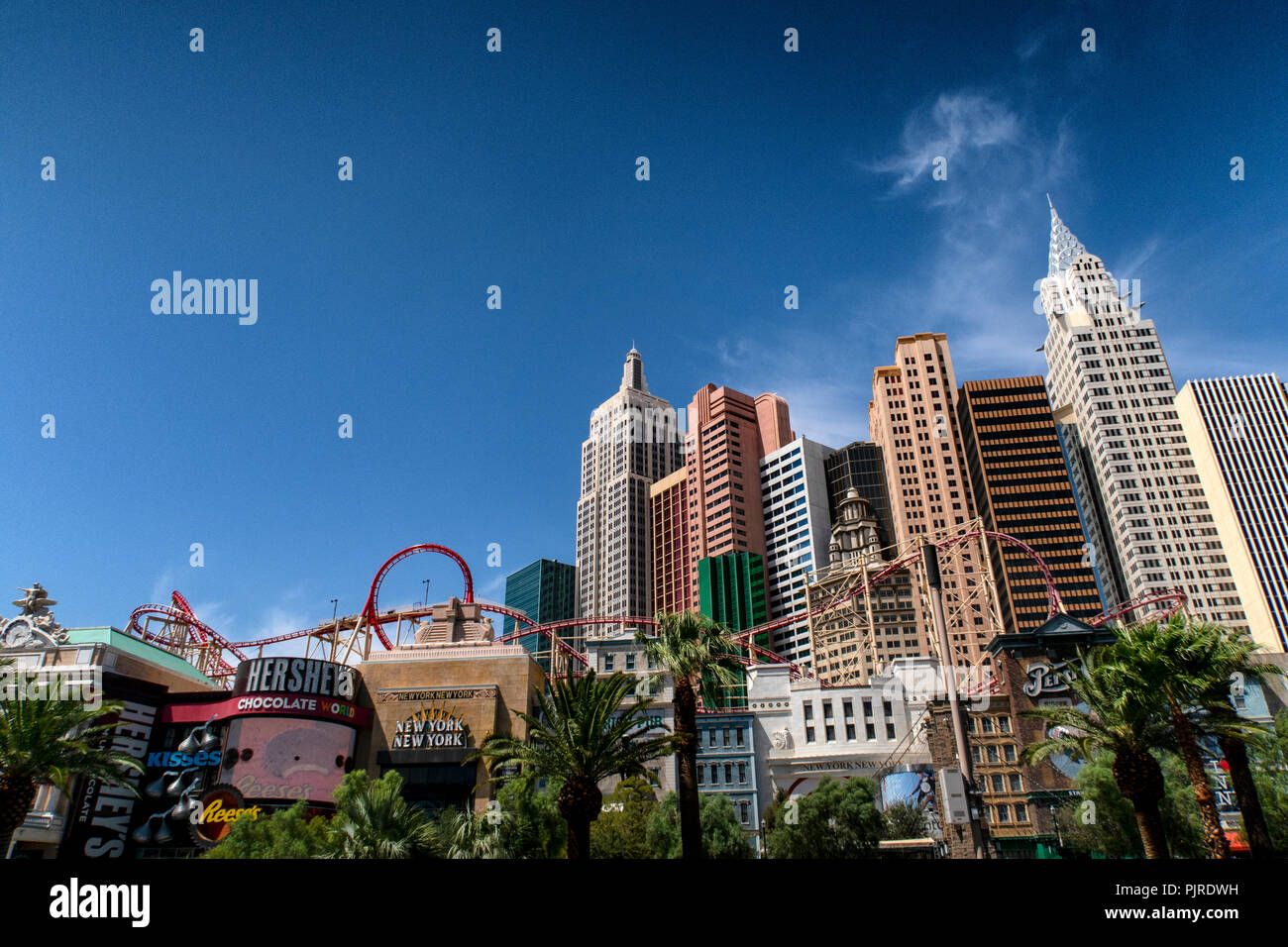 New York-New York Hotel and Casino, Las Vegas strip, Nevada, USA. Stock Photo