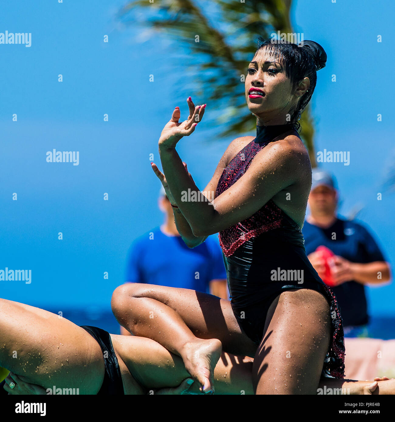 Water Acrobats Synchronized Swimmers in Jamaica Stock Photo Alamy