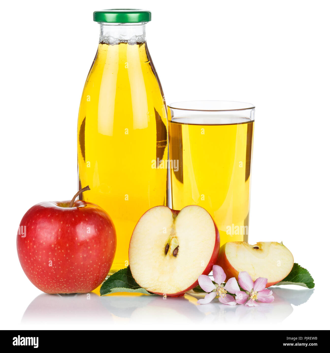Download Apple Juice Apples Fruit Fresh Fruits Bottle Square Isolated On A White Background Stock Photo Alamy PSD Mockup Templates