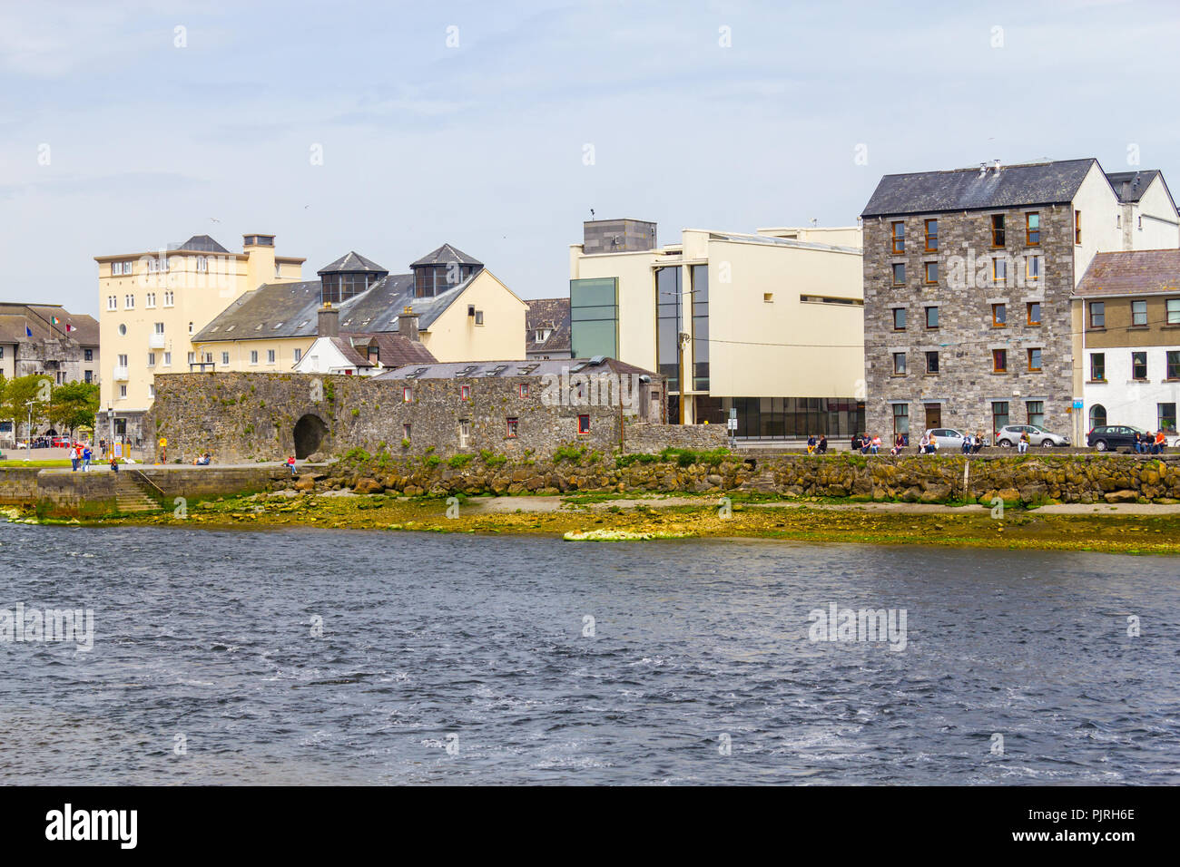 Buildings in Corrib river, Galway, Ireland Stock Photo - Alamy
