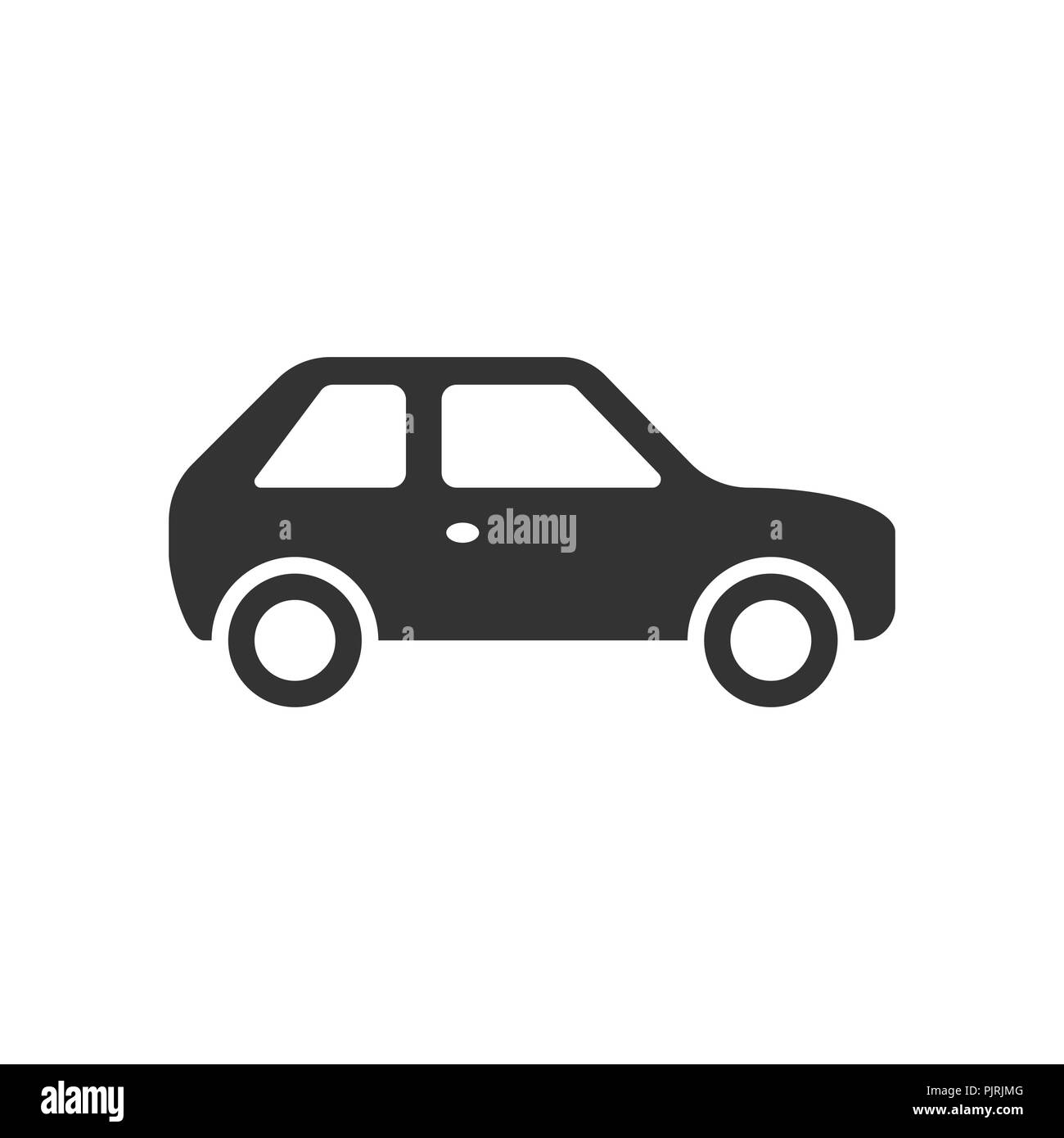 Car icon in flat style. Automobile car vector illustration on white ...