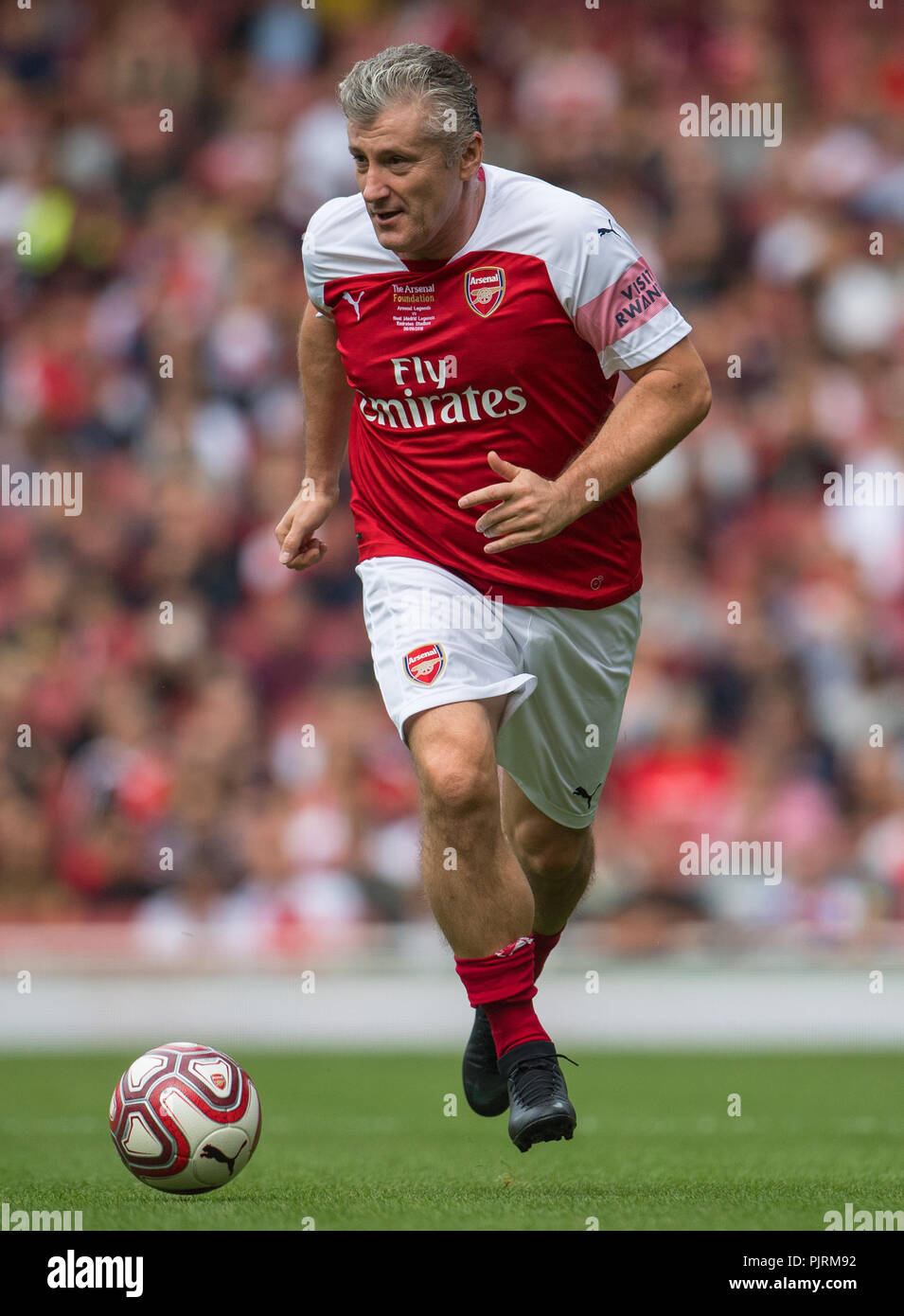 Arsenal Legends' Davor Suker during the Legends match at the Emirates Stadium, London. PRESS ASSOCIATION Photo. Picture date: Saturday September 8, 2018. See PA story SOCCER Arsenal Legends. Photo credit should read: Dominic Lipinski/PA Wire. Stock Photo