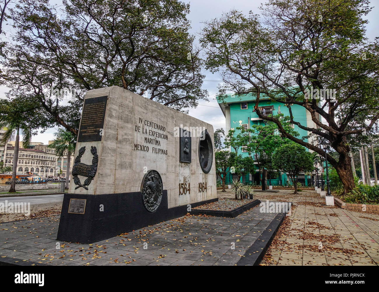 Manila, Philippines - Dec 21, 2015. History Monument at Intramuros ...