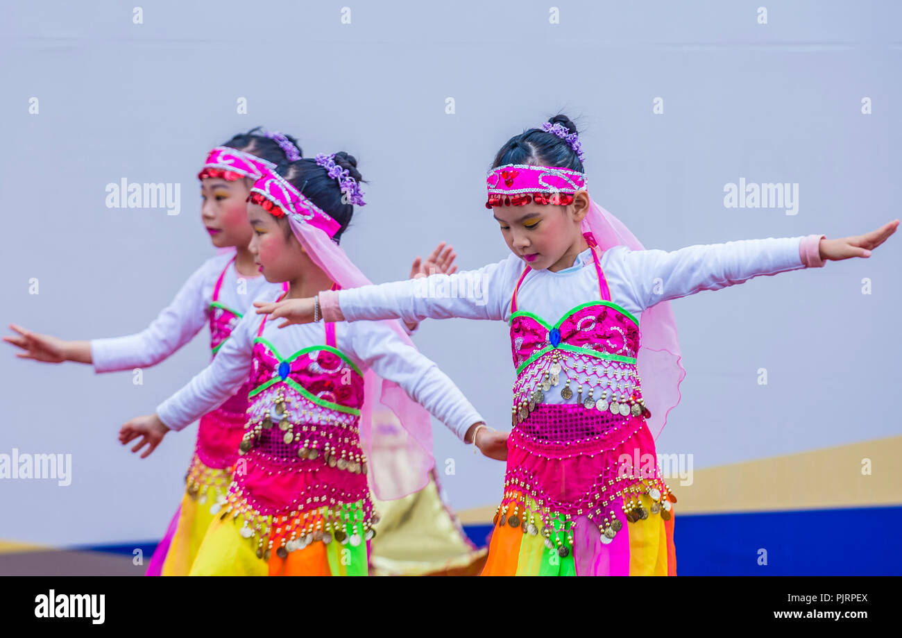 Participants in a Culture Performance during Lotus Lantern Festival in ...