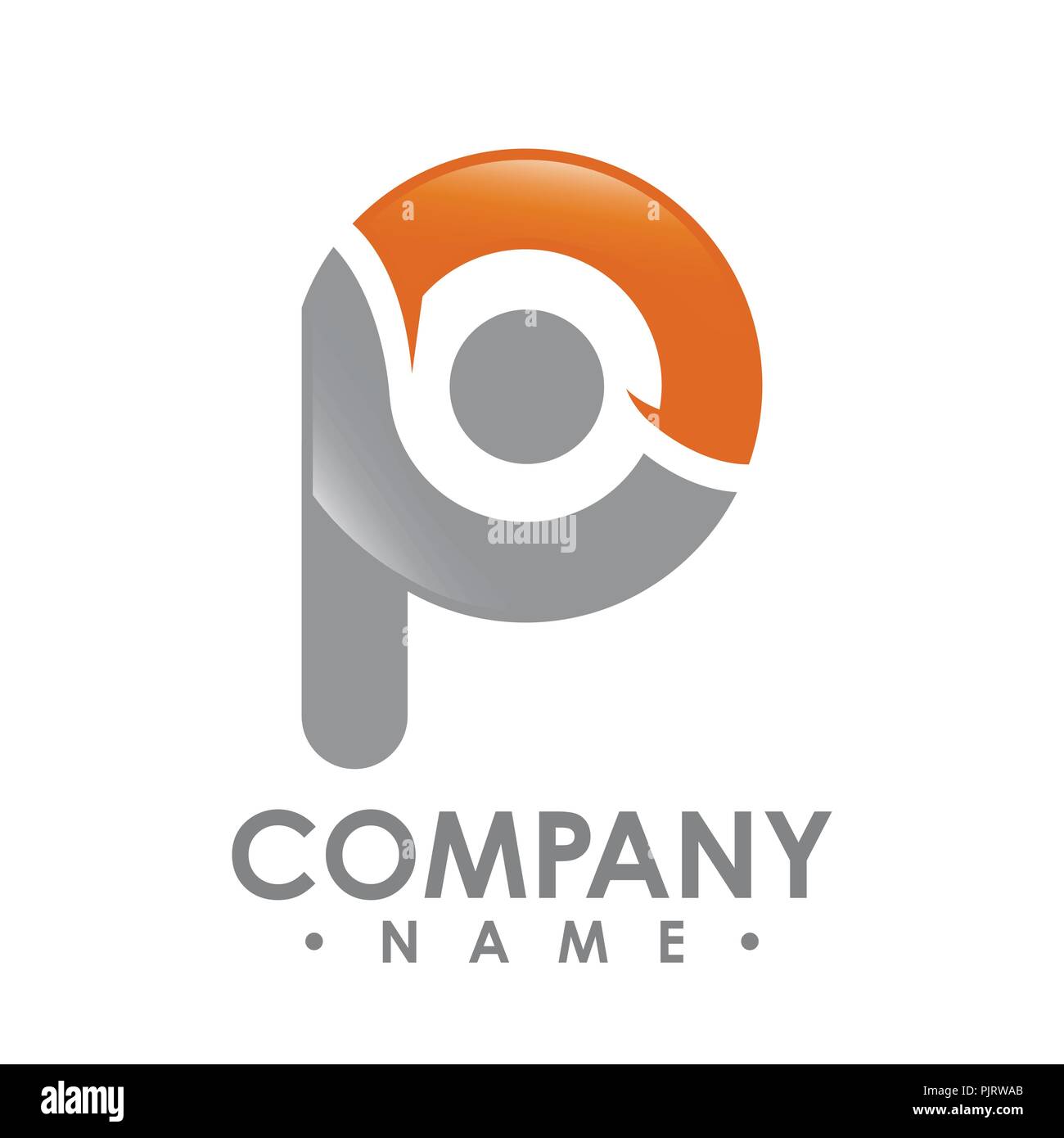 Business corporate letter p logo design vector. Colorful letter p logo ...