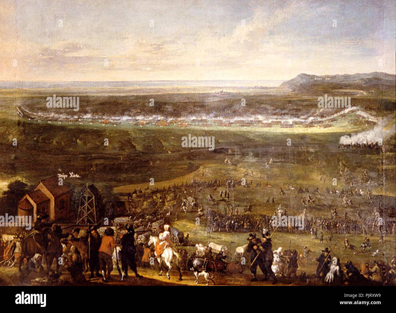 Battle of Tirups Hed-Johan Philip Lemke. Stock Photo