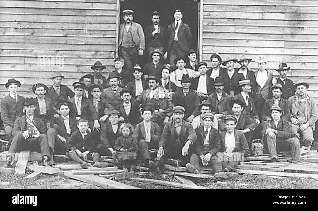 Bassett Furniture employees 1900. Stock Photo