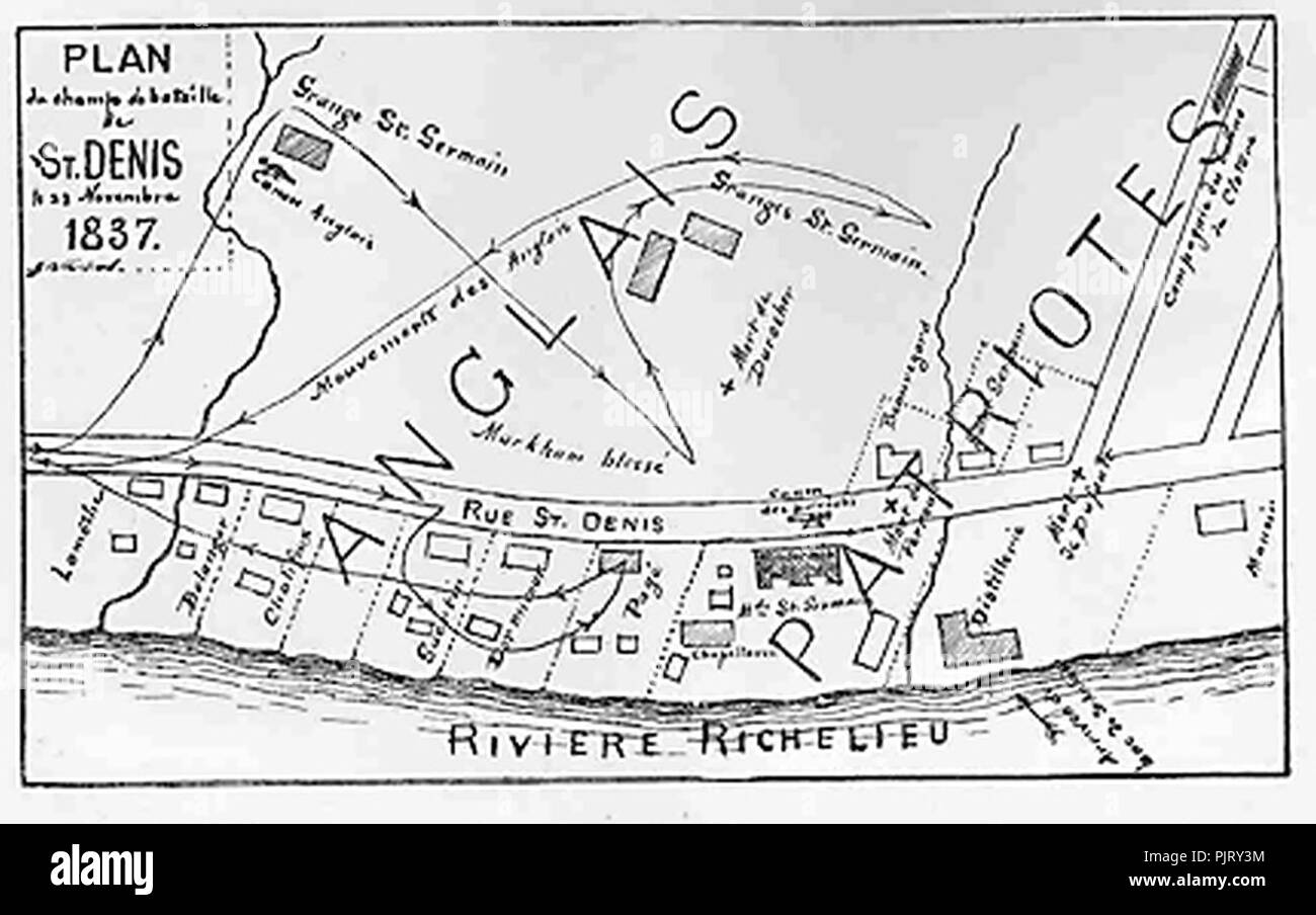 Bataille de StDenis Stock Photo Alamy
